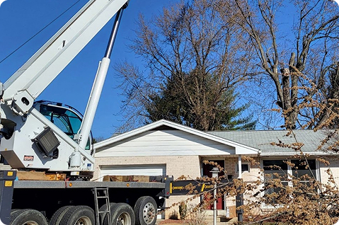 Crane Assisted Removals in Berks County, PA